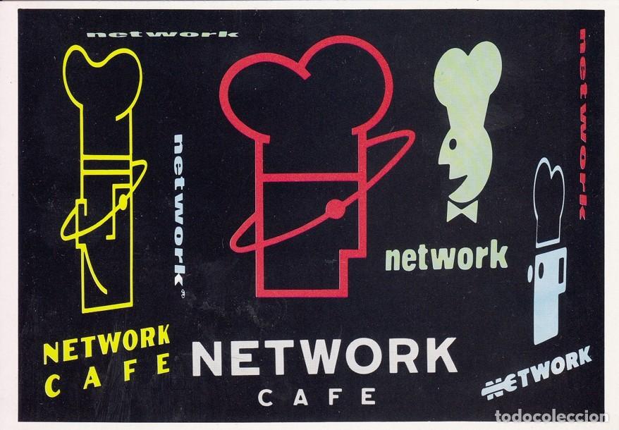 Postales: Postal 60455. Publicitaria Network cafe. Barcelona - Varios