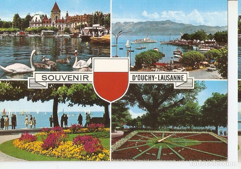 Postais: Postal 044511 : Lausanne. The cathedral and Bessieres bridge - Varios