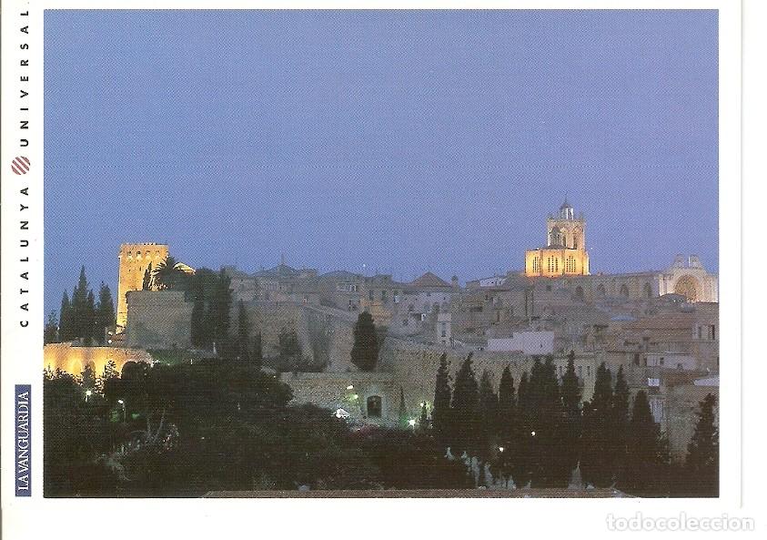 Cartoline: Postal 044573 : Tarragona. Vista nocturna de la Catedral y la Muralla romana - Varios