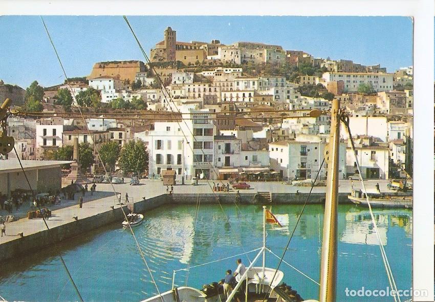 Postais: Postal 044619 : Ibiza (Baleares). Entrando con el buque correo - Varios