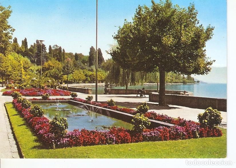 Cartoline: Postal 044513 : Lausanne. Lake front at Ouchy - Varios