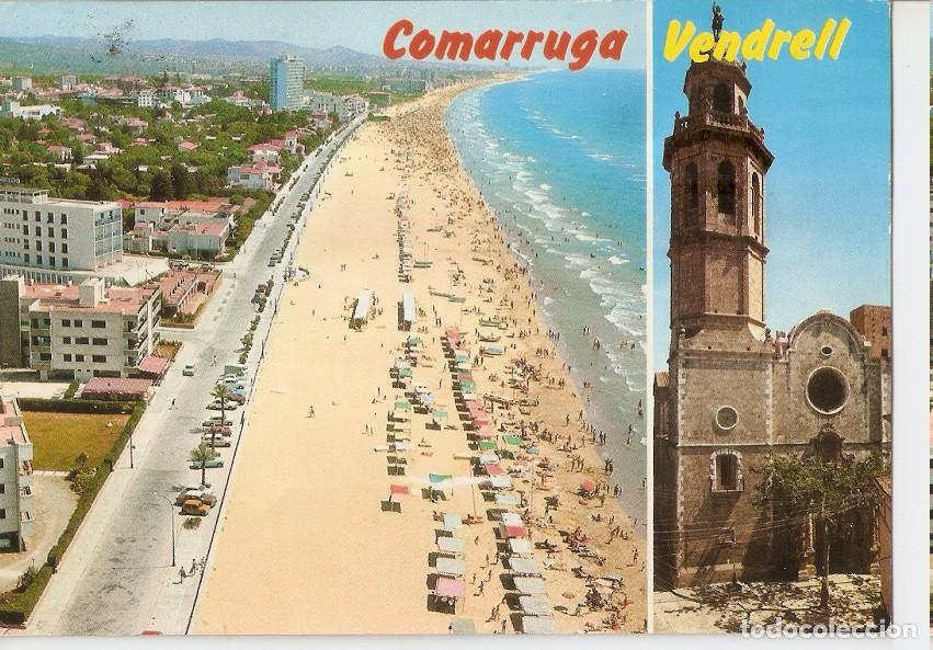 Postkarten: Postal 045101 : Costa Dorada - Tarragona. Comarruga - Vendrell. Playa - Varios