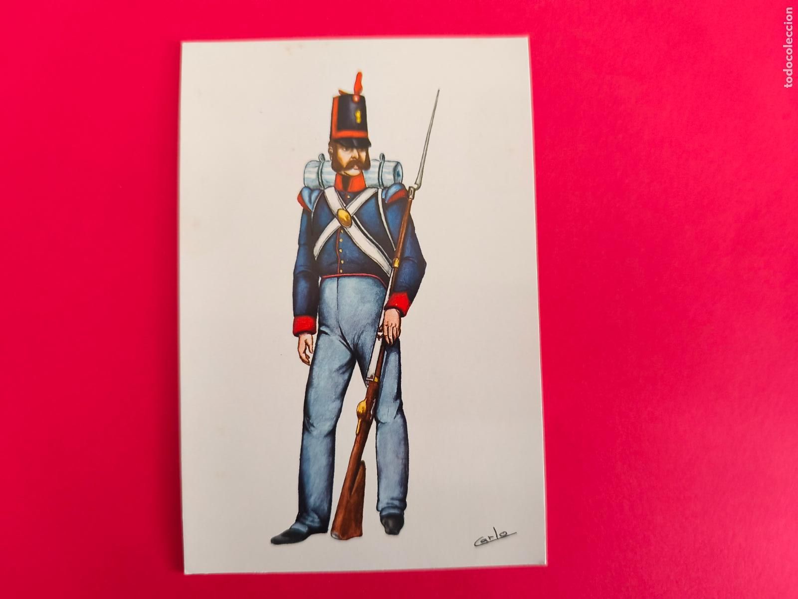 Postales: POSTAL DE SOLDADOS INFANTERIA Y CABALLERIA SIN CIRCULAR