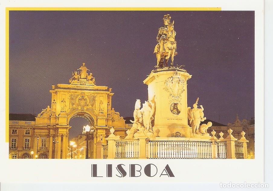 Postcards: Postal 045355 : Lisboa. Estatua D. Jose I e Arco da rua Augusta - Varios