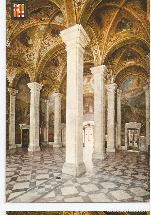 Postkarten: Postal 045392 : Barcelona. Barrio Gotico. Palacio de la Diputacion. Salon de Jorge. Detalle de las p
