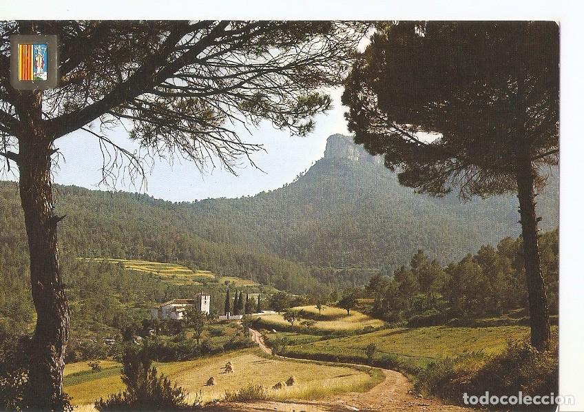 Postales: Postal 045442 : Aiguafreda. Ermita de Valldeneu al fondo Cingles de Berti - Varios