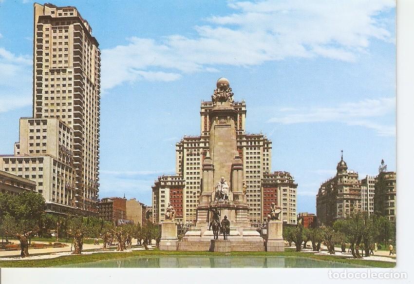 Postkarten: Postal 045500 : Madrid. Plaza de Espa&ntilde;a. Monumento a Cervantes - Varios