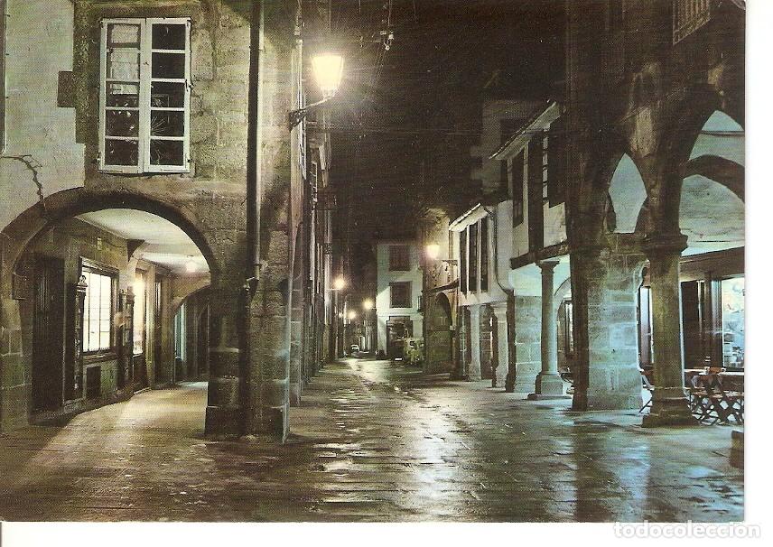 Postales: Postal 045574 : Santiago de Compostela- rua del Villar. Nocturna - Varios
