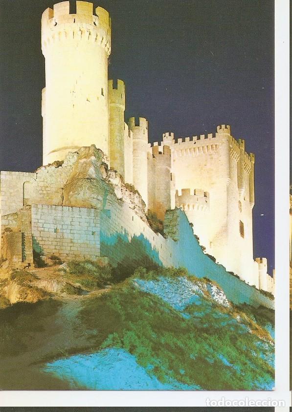 Postales: Postal 045578 : Pe&ntilde;afiel (Valladolid). Castillo. Vista nocturna - Varios