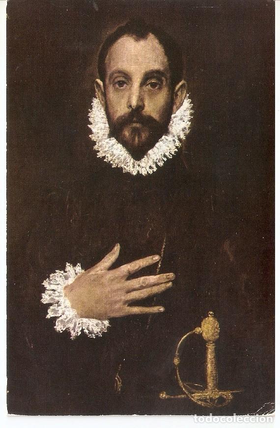 Postales: Postal 045660 : El Caballero de la mano al pecho. Greco. Museo del Prado - Varios