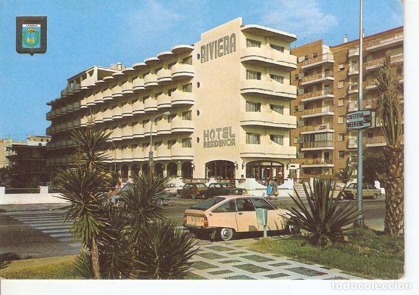 Postkarten: Postal 045645 : Gandia (Valencia). Playa. Hotel Riviera - Varios