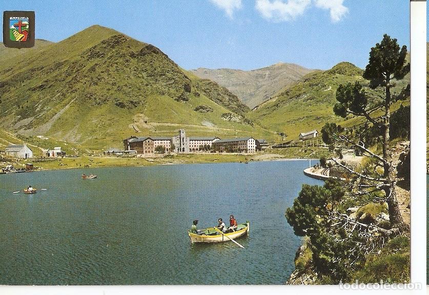 Cartes Postales: Postal 045869 : Nuria (Girona). Pirineu Central. Llac i vista general - Varios