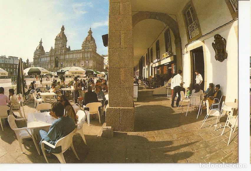 Postkarten: Postal 045887 : La Coru&ntilde;a. Terrazas en la plaza de Maria Pita - Varios