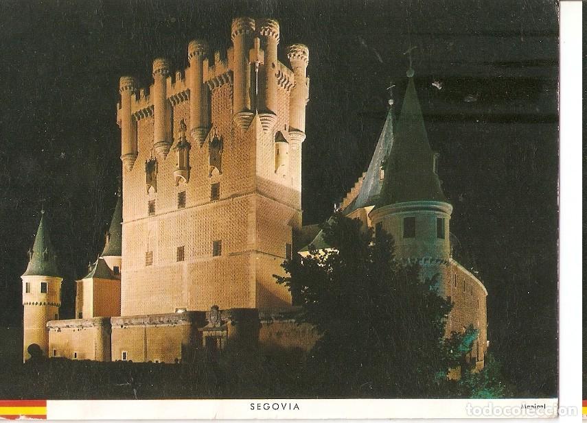 Postkarten: Postal 046195 : Segovia. Entrada al Alcazar - vista nocturna - Varios