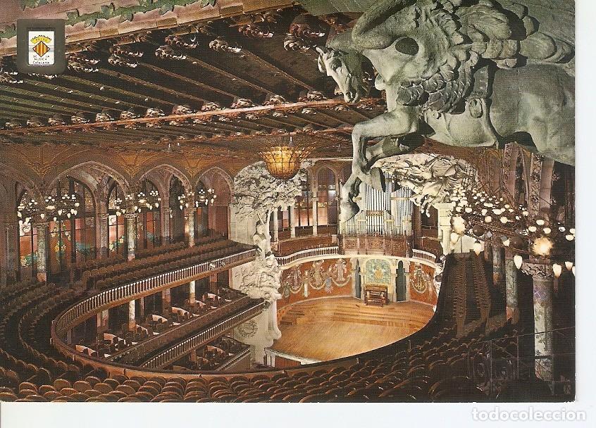 Postkarten: Postal 046310 : Sala de Concerts. Vista general. Palau de la Musica Catalana. Barcelona. Arquitecte: