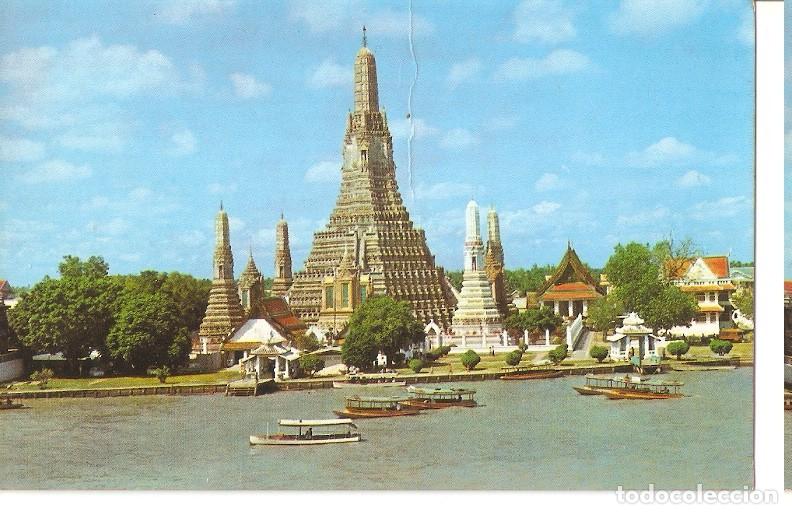 Postcards: Postal 046059 : Wat Aroon-Temple of Dawn Bangkok - Varios