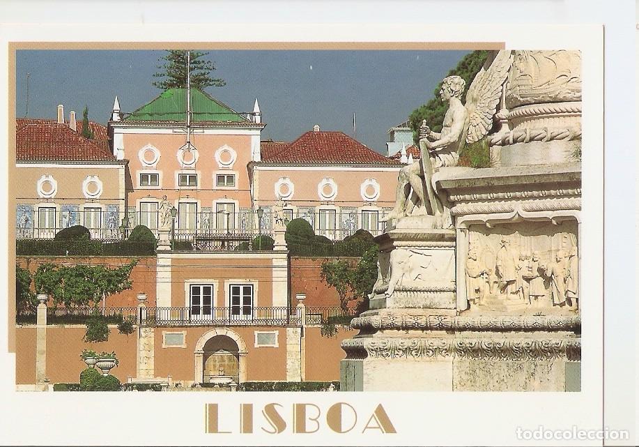 Postales: Postal 046102 : Lisboa. Dethale da Pra&ccedil;a Alfonso de Albuquerque e Palacio de Belem - Varios