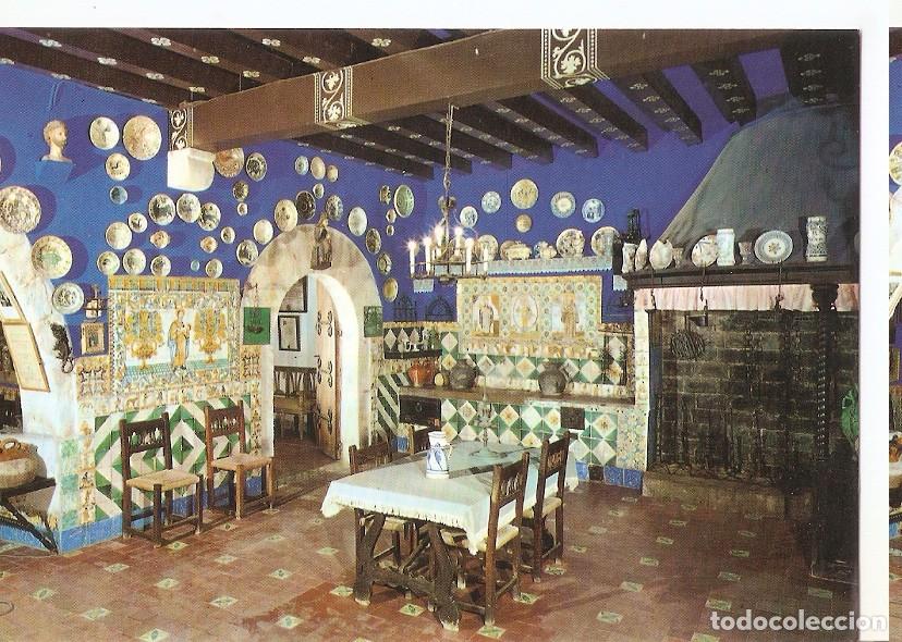 Postcards: Postal 046527 : Sala de los azulejos del Cau Ferrat. Sitges. Playa de Oro. Patronato Provincial de l