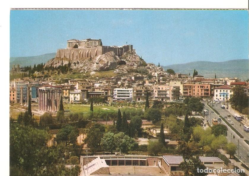 Postais: Postal 046348 : Athens. View of the Acropolis form the Jupiters Temple - Varios
