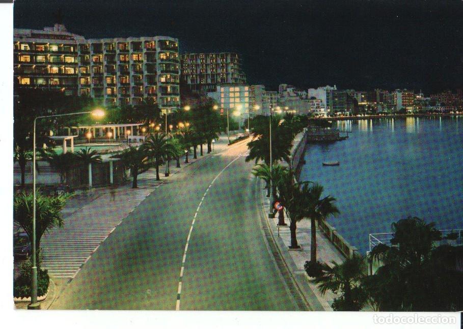 Postais: Postal-Postcard 17559: PALMA DE MALLORCA - Paseo Maritimo. Vista Nocturna - Varios