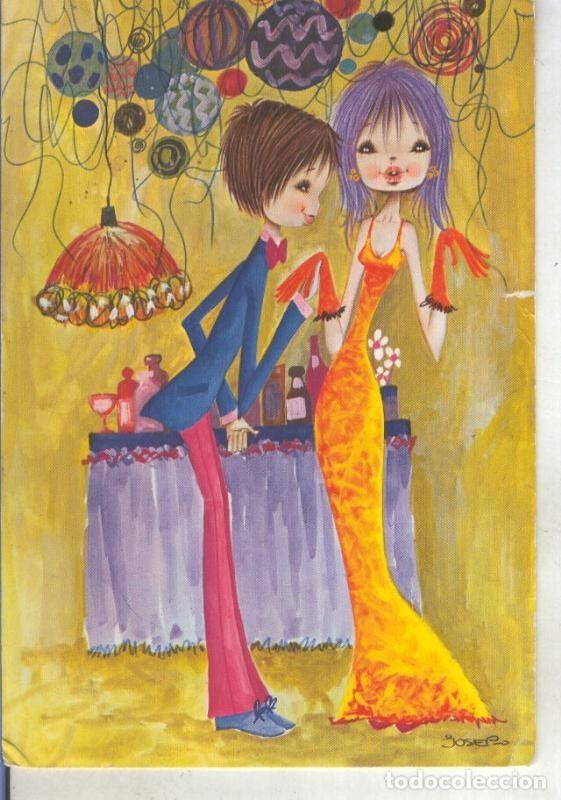 Postais: Postal 015246: En el guateque, ilustracion de Jose - Varios