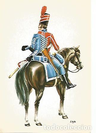Postcards: POSTAL 53064: HUSAR DE MARIA LUISA. 1808 - Varios