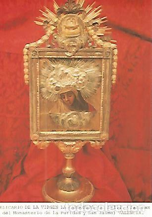 Postais: Postal 93720: RELICARIO DE LA VIRGEN LA CARBONERA. Valencia - Varios