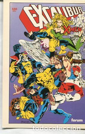 Postales: Tarjeta Postal comics Forum Salon Comic Barcelona 1993: Excalibur - Varios