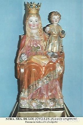Postales: Postal 53780: NUESTRA SE&Ntilde;ORA DE LOS ANGELES. Mallen Zaragoza - Varios