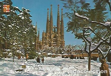 Cartoline: Postal 53893: BARCELONA. Nevada 1963 - Varios