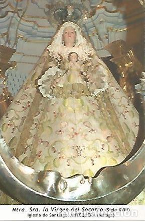 Cartoline: POSTAL 53993: Virgen del Socorro. Antequera Malaga - Varios