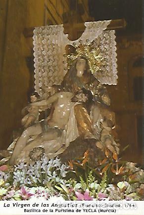 Postales: POSTAL 54031: Virgen de las Angustias. Yecla Murcia - Varios
