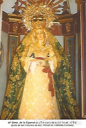 Cartoline: POSTAL 54214: Maria Santisima de la Esperanza de Torcuato Ruiz del Peral 1750. Priego de Cordoba Cor