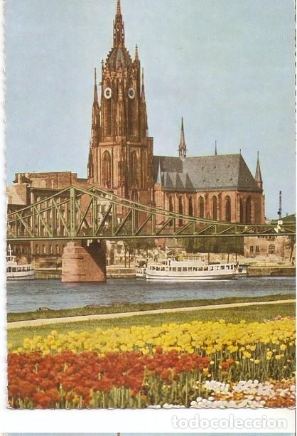 Postkarten: Postal 046909 : Frankfurt am Main. Main river and Cathedral - Varios