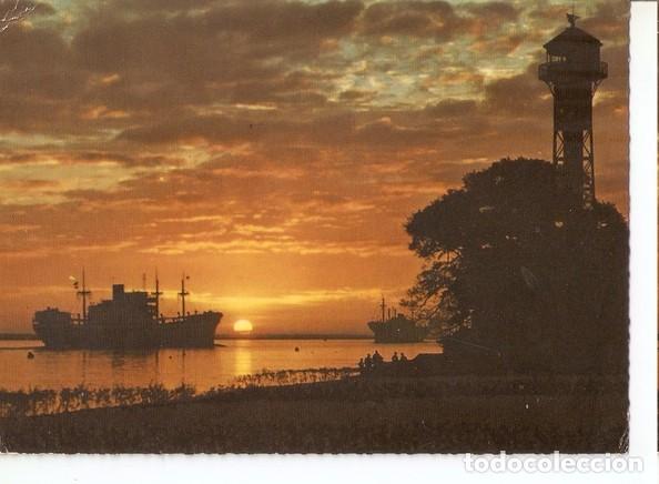 Postkarten: Postal 046942 : Hamburg. Sunset on the river Elbe - Varios