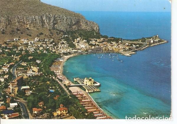 Postcards: Postal 046981 : Mondello (Palermo). Air view of th Gulf - Varios