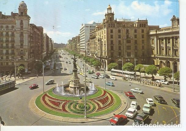 Postkarten: Postal 047082 : Zaragoza. Plaza de espa&ntilde;a y Avenida de la Independencia - Varios