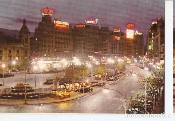 Postkarten: Postal 047148 : Valencia. Plaza del Caudillo de noche - Varios