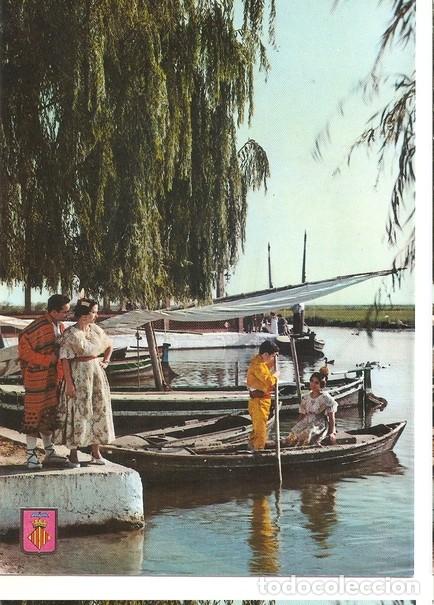 Postkarten: Postal 047152 : Valencia. Canales de Albufera. Parejas tipicas - Varios