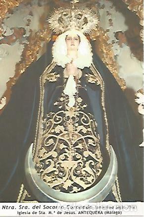 Cartes Postales: POSTAL 53992: Nuestra Se&ntilde;ora del Socorro Coronada. Antequera Malaga - Varios