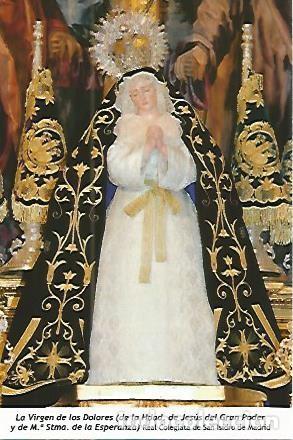 Postais: POSTAL 54137: Virgen de los Dolores de la Hermandad de Jesus del Gran Poder. Madrid - Varios