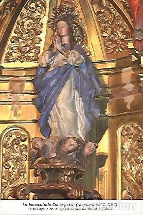 Postcards: POSTAL 54582: Inmaculada Concepcion sigllo XVII. Segovia - Varios