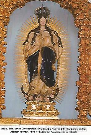 Postales: POSTAL 54607: Nuestra Se&ntilde;ora de la Concepcion Inmaculada 1696. Ayuntamiento de Toledo - Varios