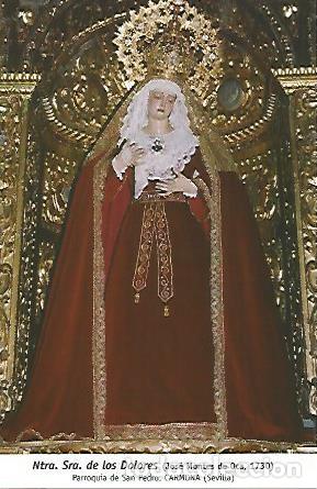 Postkarten: POSTAL 54782: Virgen de los Dolores de Montes de Oca 1730. Carmona Sevilla - Varios