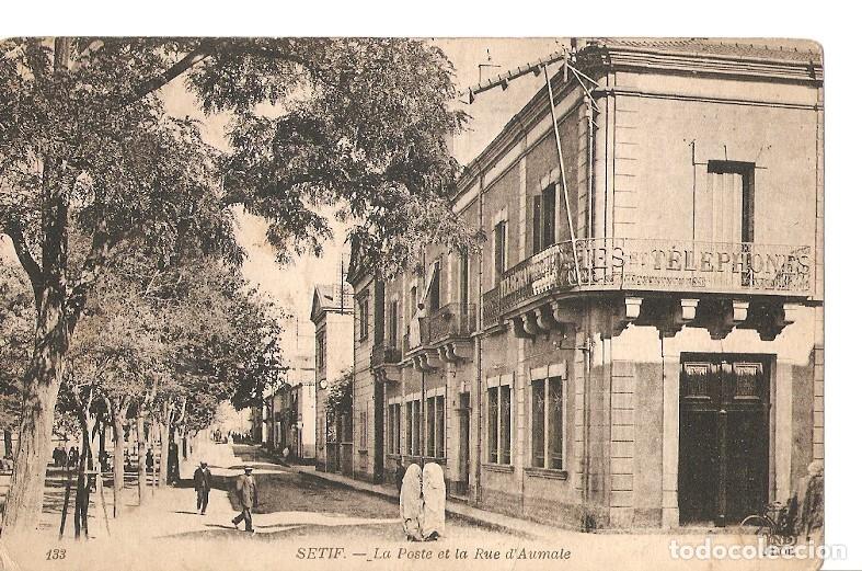 Postkarten: Postal 036052 : Setif - La Poste et la Rue dAumale - Varios