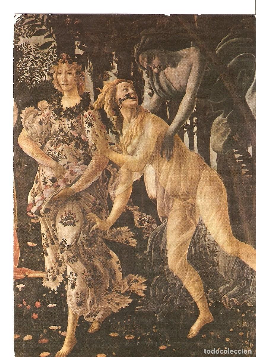 Postcards: Postal 037598 : Firenze. Galleria Uffizi. Sandro Botticelli. Detail of the spring - Varios