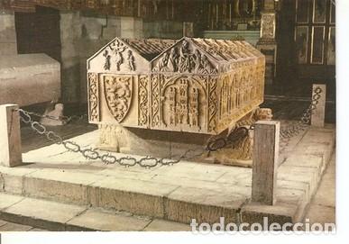 Cartoline: Postal 048064 : Burgos. Monasterio de las Huelgas. Sepulcros de Alfonso VIII y Da; Leonor de Inglat
