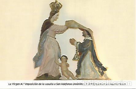 Postcards: POSTAL 54355: Imposicion de la Casulla a San Ildefonso por la Virgen. Toledo - Varios