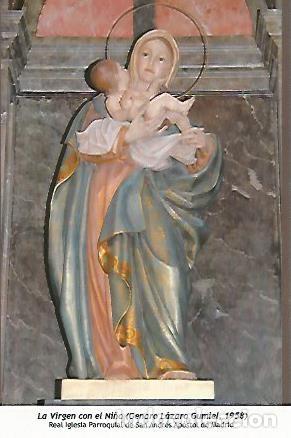 Postais: POSTAL 54397: La Virgen con el Ni&ntilde;o. Madrid - Varios