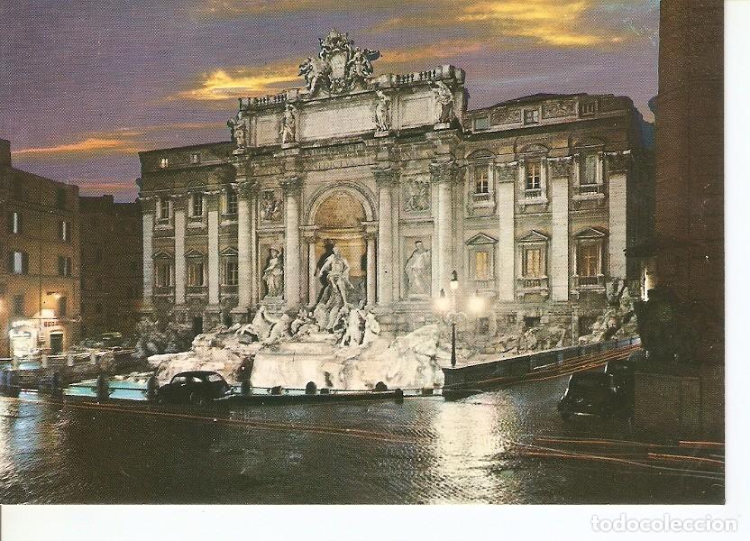 Cartoline: Postal 042360 : Roma. The Fountian of Trevi - nightly - Varios